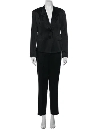 Pre-owned Donna Karan Pantsuit In Black