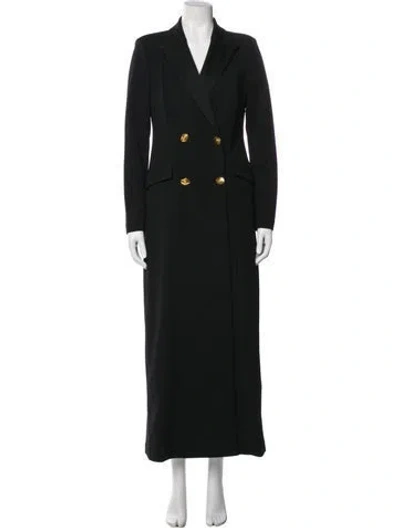 Pre-owned Donna Karan Peacoat In Black