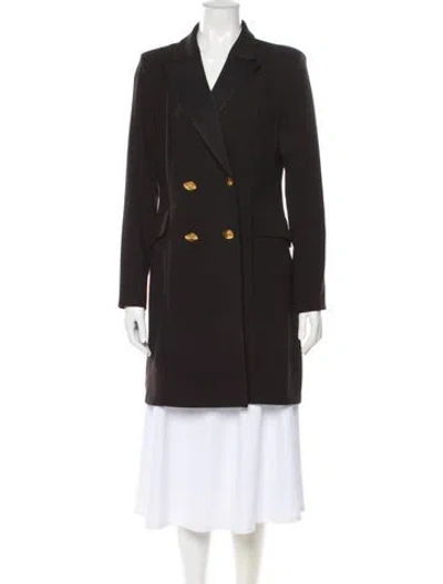 Pre-owned Donna Karan Peacoat In Green