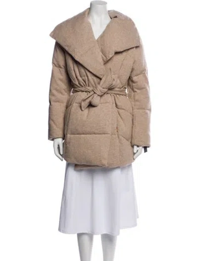 Pre-owned Donna Karan Peacoat In Neutral