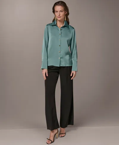 Donna Karan Petite Long-sleeve Shirt