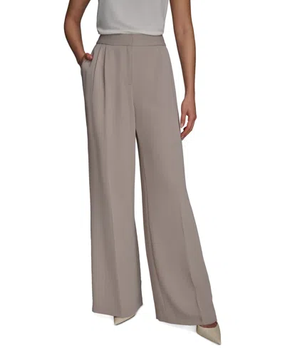 Donna Karan Petite Pinstripe Wide-leg Pants