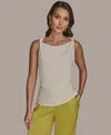 Donna Karan Petite Shoulder-twist Sleeveless Top