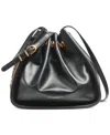 Donna Karan Plainview Chain Drawstring Tote Bag In Black,gold