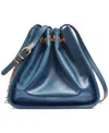 Donna Karan Plainview Chain Drawstring Crossbody Bag In Peacock