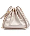 Donna Karan Plainview Chain Drawstring Crossbody Bag In Sand