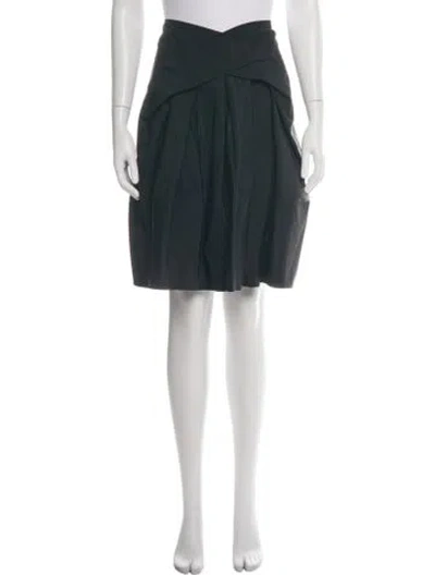 Pre-owned Donna Karan Pleated Accents Mini Skirt In Black