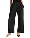 Donna Karan Pleated Pull On Pants In Black
