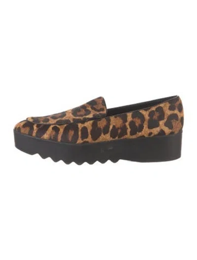 Pre-owned Donna Karan Ponyhair Animal Print Pumps In Neutral