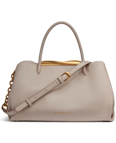Donna Karan Poplin Satchel Bag In Sand