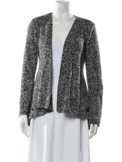 Pre-owned Donna Karan Printed Evening Jacket In Silver