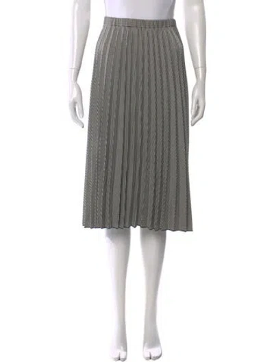 Pre-owned Donna Karan Printed Knee-length Skirt In Black
