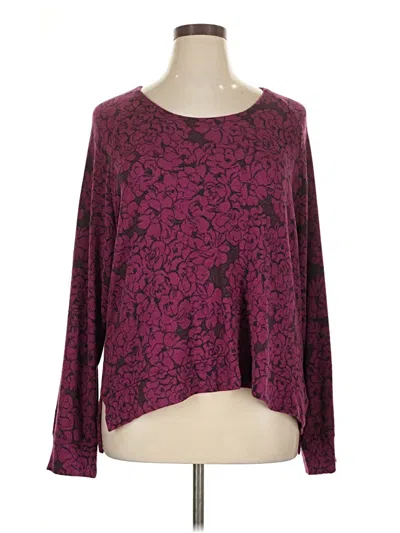 Pre-owned Donna Karan Pullover Sweater In Burgundy