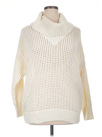 Pre-owned Donna Karan Pullover Sweater In White