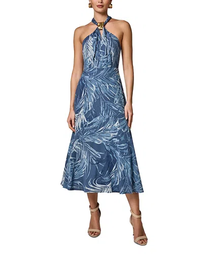Donna Karan Ring Hardware Midi Dress In Multi