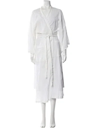 Pre-owned Donna Karan Robe In White