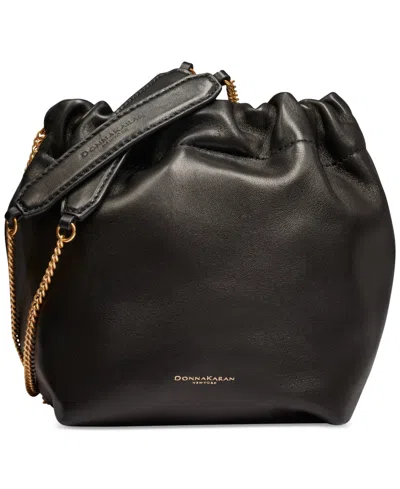 Donna Karan Rosedale Small Chain Crossbody In Blk,gold