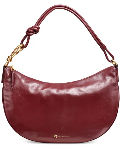 Donna Karan Roslyn Large Love Knot Shoulder In Garnet