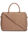 Donna Karan Roslyn Top Handle Satchel In Fawn