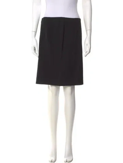 Pre-owned Donna Karan Ruffle Embellishment Knee-length Skirt In Gray