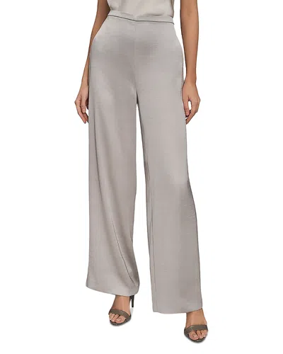 DONNA KARAN SATIN WIDE LEG PANTS