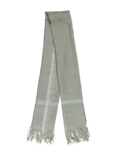 Pre-owned Donna Karan Scarf In Green