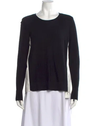 Pre-owned Donna Karan Scoop Neck Sweater In Black