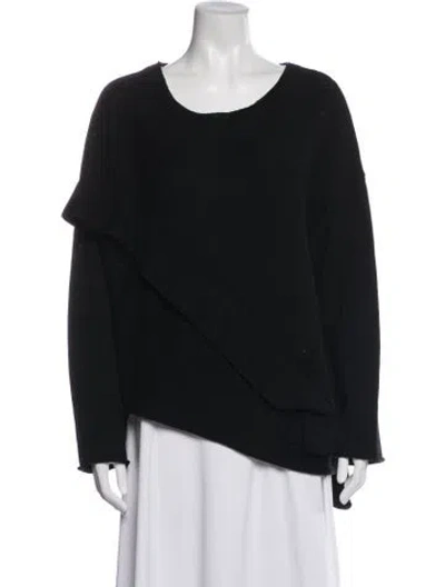 Pre-owned Donna Karan Scoop Neck Sweater In Blue