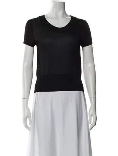 Pre-owned Donna Karan Scoop Neck Sweater In Gray