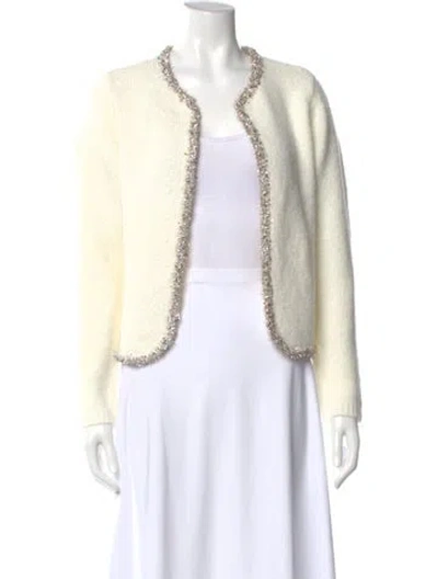 Pre-owned Donna Karan Scoop Neck Sweater W/ Tags In White