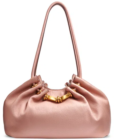 Donna Karan Seacliff Leather Tote In Italian Clay