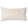 Donna Karan Seduction Collection Embroidered Decorative Pillow, 11 X 22 In Ivory