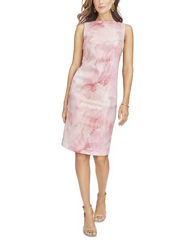 Donna Karan Sequined Cowl Back Dress In Apricot Multi