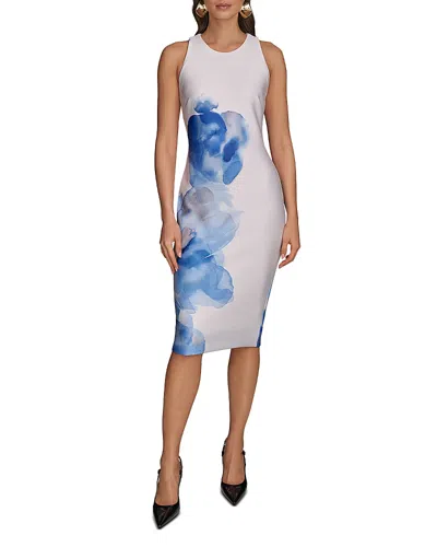 Donna Karan Sheath Dress In Cielo