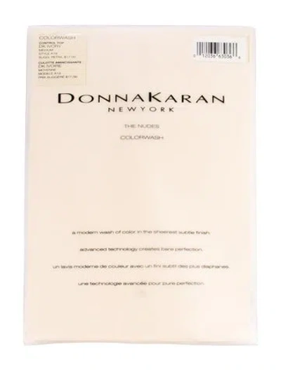 Pre-owned Donna Karan Sheer Tights. In White