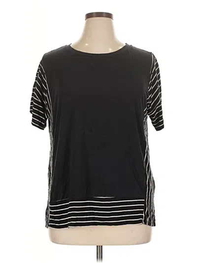Pre-owned Donna Karan Short Sleeve T-shirt In Black