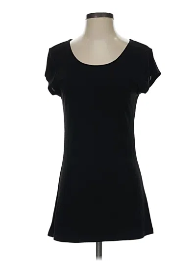 Pre-owned Donna Karan Short Sleeve T-shirt In Black