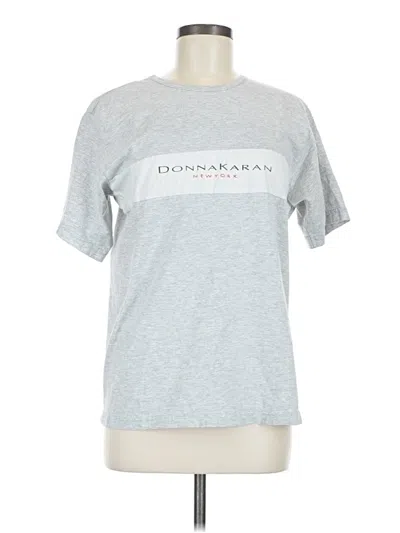 Pre-owned Donna Karan Short Sleeve T-shirt In Gray