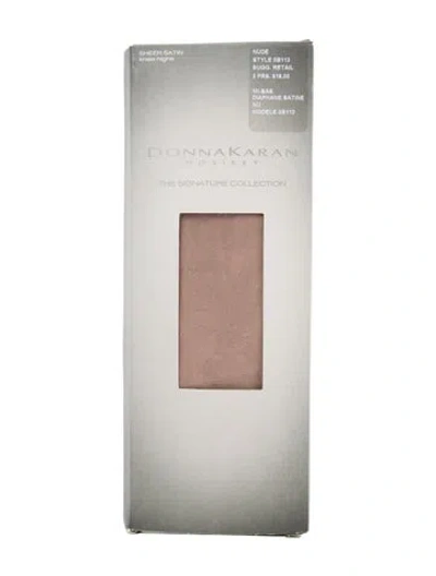Pre-owned Donna Karan Signature Collection Hosiery In Neutral