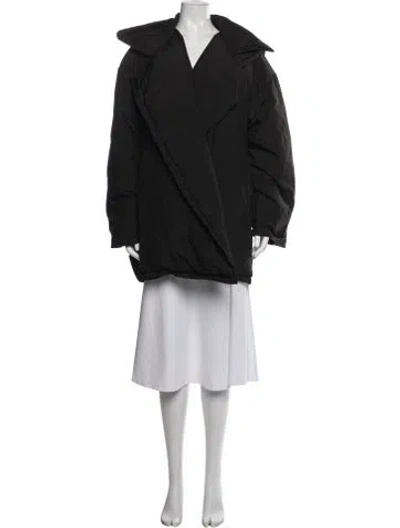 Pre-owned Donna Karan Silk Jacket In Black/blue