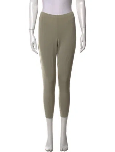 Pre-owned Donna Karan Silk Straight Leg Pants In Neutrals