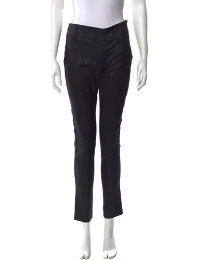 Pre-owned Donna Karan Skinny Leg Pants In Black