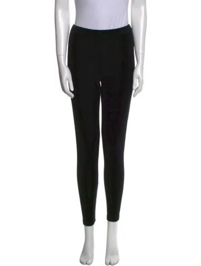Pre-owned Donna Karan Skinny Leg Pants In Black