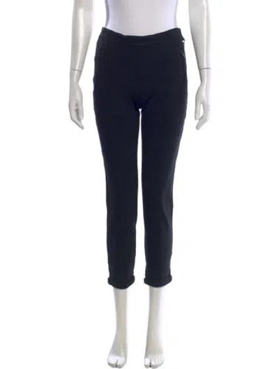Pre-owned Donna Karan Skinny Leg Pants In Black