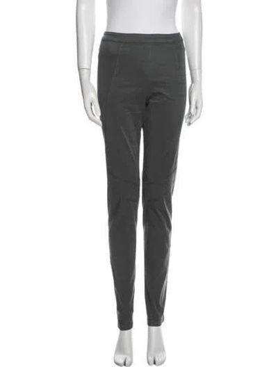 Pre-owned Donna Karan Skinny Leg Pants In Green