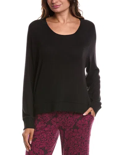 Donna Karan Sleepwear Lounge Top In Black