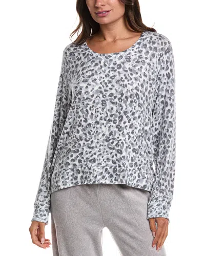 Donna Karan Sleepwear Lounge Top In Grey