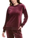 Donna Karan Sleepwear Velour Sleep Top In Red