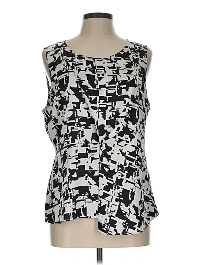 Pre-owned Donna Karan Sleeveless Blouse In Black