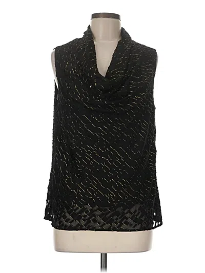 Pre-owned Donna Karan Sleeveless Blouse In Black